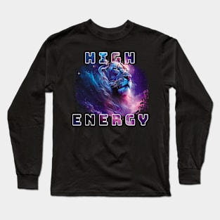 Motivational High Energy Lion Long Sleeve T-Shirt